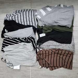Maternity top lot of 10 items size medium